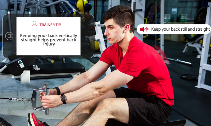 Ollinfit is a wearable personal trainer for "weightlifting"