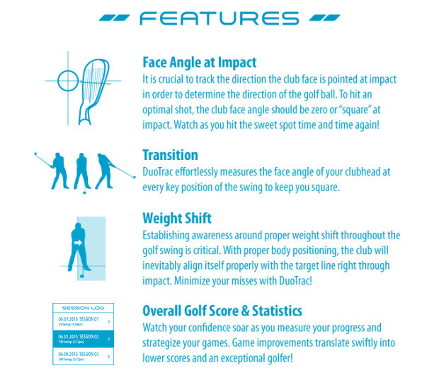 DuoTrac - Swing & Weight Shift Analyzer For Golf